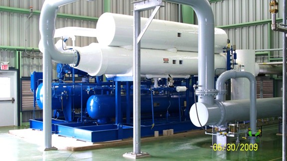 Compressor skd - part of air separation plant equipment supplied by UIG to Airgas.